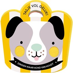 Image Books livre pour enfants Tasje vol geluk Chien avec feutrine et illustrations