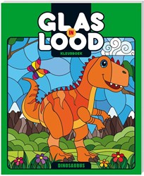 Image Books livre de coloriage vitrail dinosaure pour enfants 6+