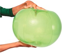 Megaform balles ultra légères 35 cm - paire vert transparent, mouvement-3