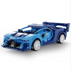 CADA - Voitures 1:20 - Smart Chassis - Voiture de course - Bleu - 325pcs