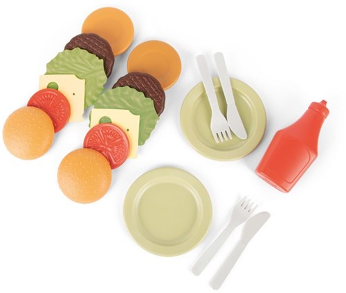 Dantoy set hamburger BIOplastic jouet durable 19 pièces