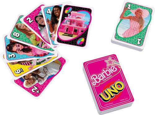 Mattel UNO Barbie The Movie jeu de cartes pour enfants et adultes-2