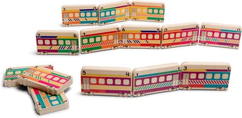 BS Toys train domino en bois - jouet éducatif - dès 3 ans-3
