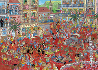 Casse-tête Jumbo Jan van Haasteren La Tomatina - 1000 pièces-2