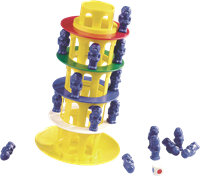 Jumbo Tour de Pise jeu de voyage - jeu d'adresse compact pour enfants-2