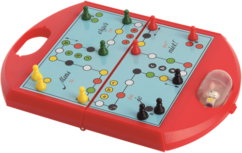 Jumbo Jeu de voyage compact Petits Chevaux junior et original-3