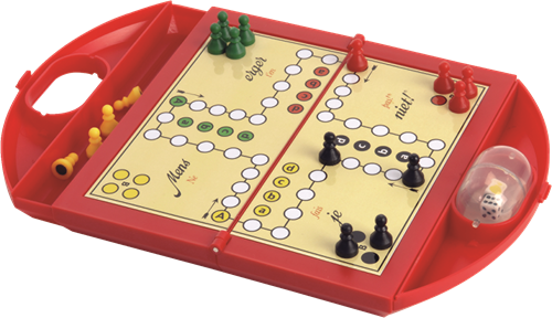 Jumbo Jeu de voyage compact Petits Chevaux junior et original-2