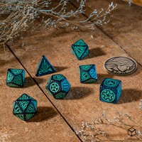 Q-Workshop The Witcher Dice Set - Yennefer - Sorcière Suprême (7 pcs + pièce)-2