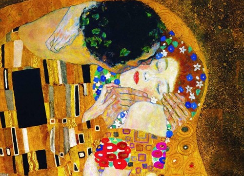 Eurographics Le Baiser (détail) - Gustav Klimt (1000)-2