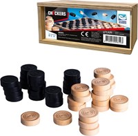 Clown Games dames en bois jeu classique 40 pièces-3