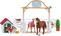 Schleich Horse Club - Set de figurines chevaux invités de Hannah et chien Ruby 42458-2