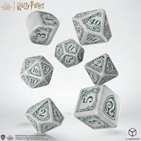 Q-Workshop Harry Potter set de dés Serpentard blanc 7 pièces-2