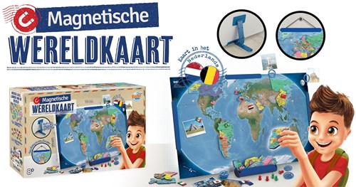 Buki carte du monde magnétique jouet éducatif - découvrir le monde-3