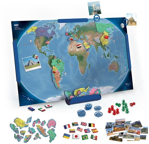 Buki carte du monde magnétique jouet éducatif - découvrir le monde-2