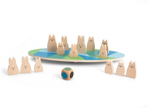 BS Toys Jeu d'Équilibre en Bois Lapins - Jeu Éducatif pour Enfants dès 4 Ans-2