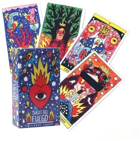 Fournier cartes de tarot Tarot del Fuego Ricardo Cavolo multicolore-2