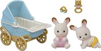 Sylvanian Families set de poupées jumeaux Lapins Chocolat avec accessoires-2