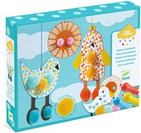 Djeco LES PETITS - COLORIAGE Des Points et des pompons - Dans  le ciel - FSC MIX