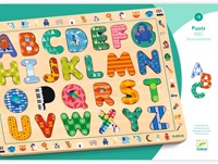 Djeco PUZZLES BOIS - PUZZLES EDUCATIFS BOIS Puzzle ABC international - FSC 100%
