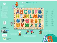 Djeco PUZZLES BOIS - PUZZLES EDUCATIFS BOIS Puzzle ABC international - FSC 100%