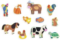 Djeco PUZZLES BOIS - PUZZLOS Puzzlo Campo - FSC 100%