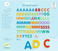 Djeco JEUX  EDUCATIFS BOIS - MAGNETIQUES BOIS 83 small letters - FSC 100%