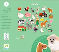 Djeco JEUX  EDUCATIFS BOIS - MAGNETIQUES BOIS Farmix - FSC 100%