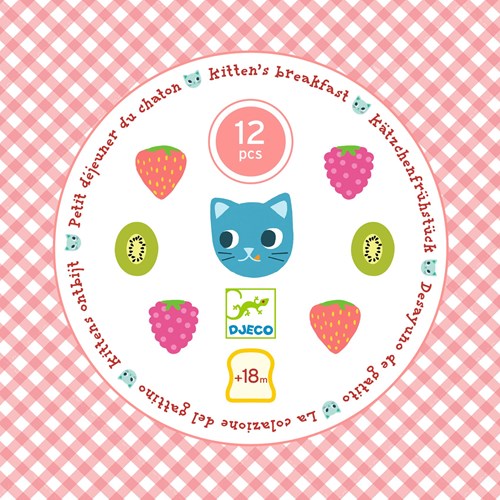 Djeco JEUX D'IMITATION - GOURMANDISES Petit déjeuner du chaton - FSC 100%