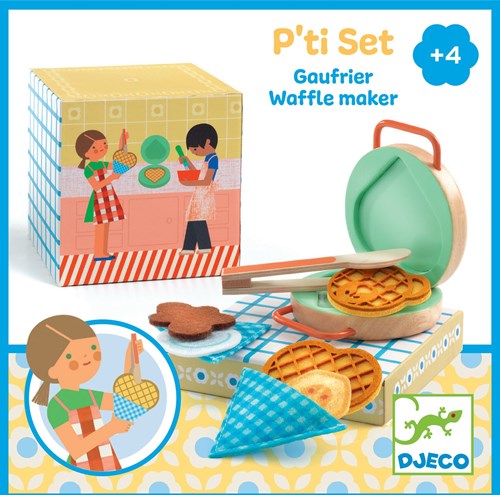 Djeco JEUX D'IMITATION - GOURMANDISES P'TIT SET Gaufrier - FSC 100%