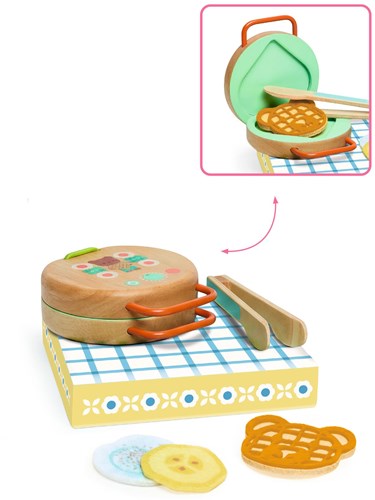 Djeco JEUX D'IMITATION - GOURMANDISES P'TIT SET Gaufrier - FSC 100%