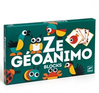 Djeco JEUX  EDUCATIFS BOIS - CONSTRUCTION GALLERY Ze Geoanimo - FSC 100%