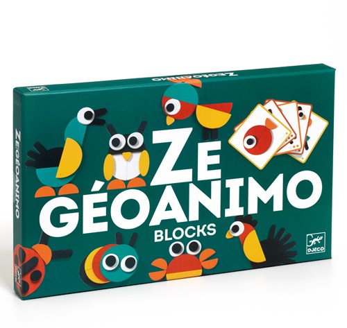 Djeco JEUX  EDUCATIFS BOIS - CONSTRUCTION GALLERY Ze Geoanimo - FSC 100%