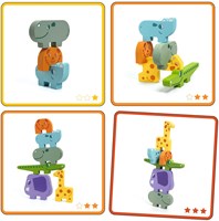 Djeco JEUX  EDUCATIFS BOIS - CONSTRUCTION GALLERY Ze Totanimo - FSC 100%