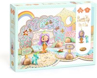 Djeco MONDE IMAGINAIRE - TINYLY Puzzl'Up Lily & Polo - 24pcs + 9 pcs - FSC MIX