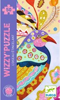 Djeco PUZZLES - WIZZY PUZZLES L'oiseau étincelant - 50 pcs - FSC MIX