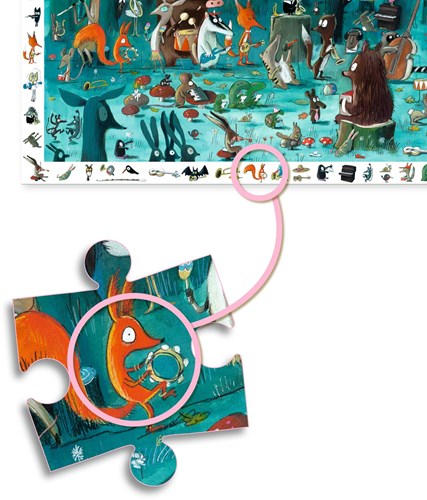 Djeco PUZZLES - PUZZLES OBSERVATION L'orchestre - 35 pcs - FSC MIX