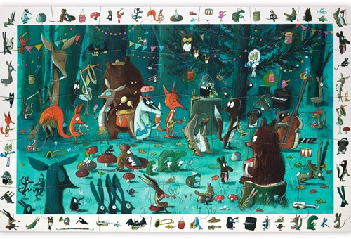 Djeco PUZZLES - PUZZLES OBSERVATION L'orchestre - 35 pcs - FSC MIX