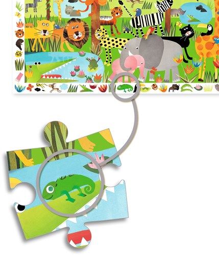 Djeco PUZZLES - PUZZLES OBSERVATION La Jungle - 35 pcs - FSC MIX