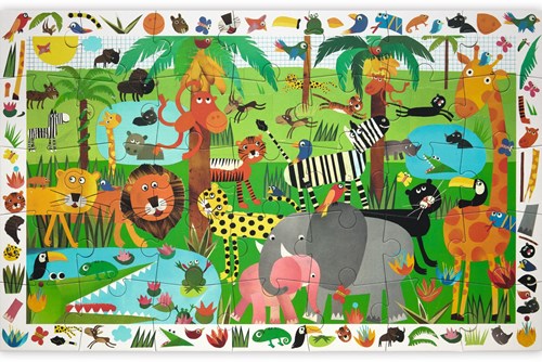 Djeco PUZZLES - PUZZLES OBSERVATION La Jungle - 35 pcs - FSC MIX