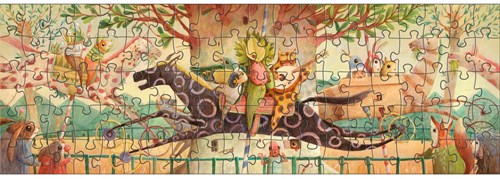 Djeco PUZZLES - PUZZLES GALLERY Wonderful ride - 100 pcs - FSC MIX