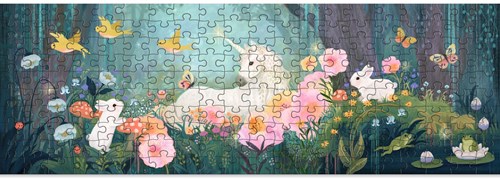 Djeco PUZZLES - PUZZLES GALLERY The edge of the woods - 200pcs - FSC MIX