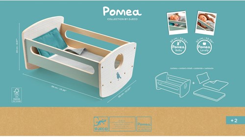 Djeco POMEA COLLECTION - ACCESSOIRES POMEA Lit à bascule Blue Night - FSC 100%