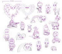 Djeco DO IT YOURSELF - COLOR ASSEMBLE PLAY Kawaii world - FSC MIX