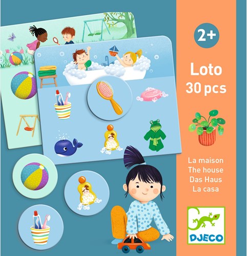 Djeco JEUX  EDUCATIFS - MÉMOS, LOTOS, DOMINOS Loto Dans la maison - FSC MIX