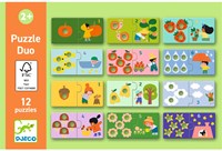 Djeco JEUX  EDUCATIFS - PUZZLES DUO-TRIO Duo  -Premiers chiffres - FSC MIX
