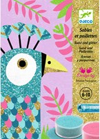 Djeco LES PLUS GRANDS - SABLES COLORE Eblouissants oiseaux - FSC MIX