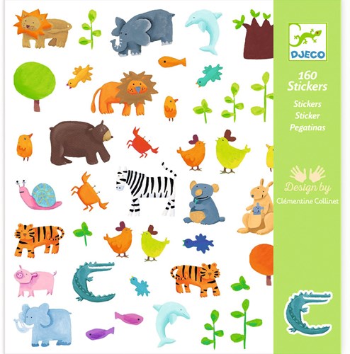 Djeco LES PETITS CADEAUX DES GRANDS - STICKERS Animaux - FSC MIX (PACKAGING)