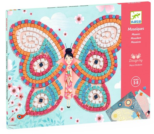 Djeco LES PETITS CADEAUX DES GRANDS - MOSAÏQUES Papillons - FSC MIX