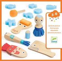 Djeco LES COULEURS DES PETITS - COFFRET Curieux outils pour peindre