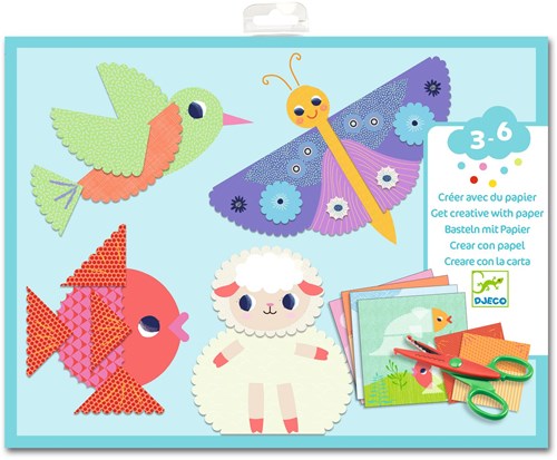 Djeco LES PETITS CADEAUX DES PETITS - CREER AVEC DU PAPIER Découper en crans - FSC MIX